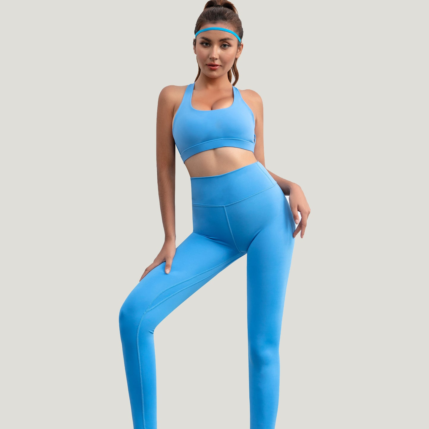 Workout Sets for Women 2 Piece Gym Outfits High Waist Leggings with Sports Bra Crop Tops Fitness for Yoga, Gym