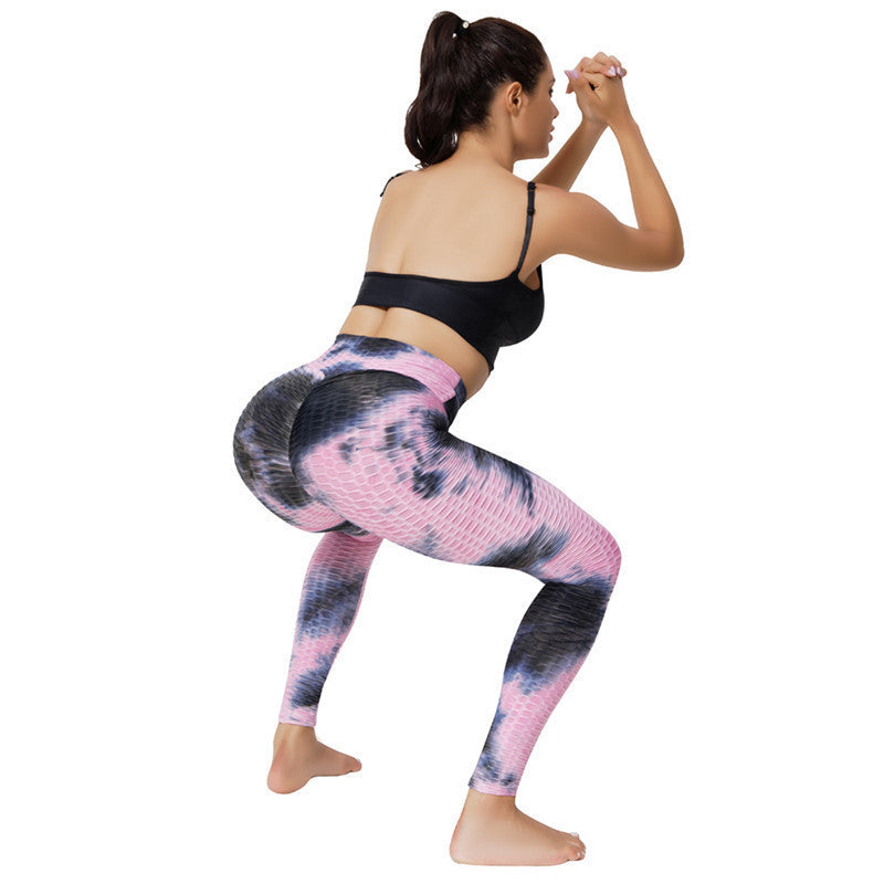 Womens Ladies Tie Dye yoga leggings