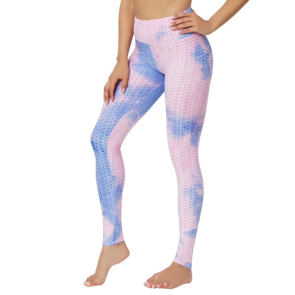 Womens Ladies Tie Dye yoga leggings