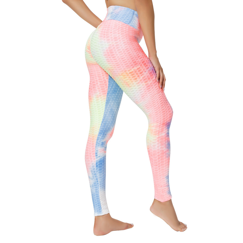 Womens Ladies Tie Dye yoga leggings